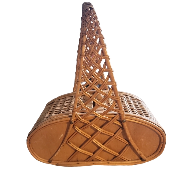 Handbags - Vintage woven Basket purse bag from Spain
